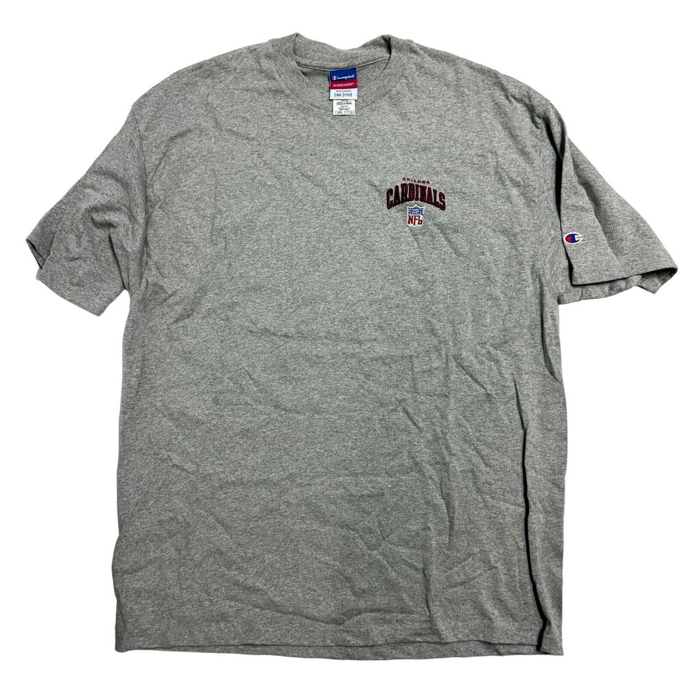 VTG Arizona Cardinals NFL Champion Football Apparel Gray Unisex T-Shirt SIZE XXL